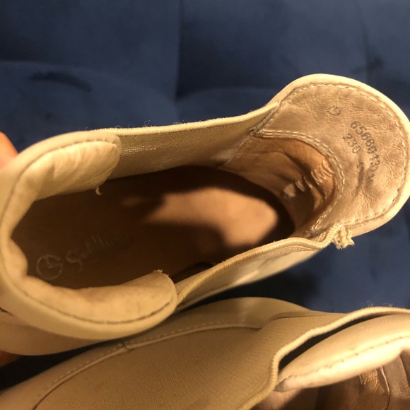 Cream PADDED Platform Stilettos Ankle Boots - Picture 15 of 17